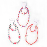 Beaded Necklace & Bracelet set