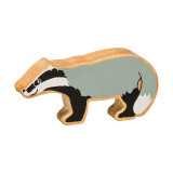 Natural Wooden Grey Badger