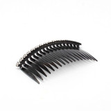 Black Side Comb With Diamante Stones