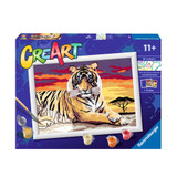 CreArt Paint by Numbers - Majestic Tiger