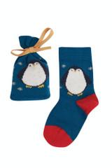 Super Socks In A Bag - Loch Blue/Penguin