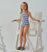 Nautical Whales Swimsuit