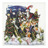 Santa’s Village 3D Christmas Card XTW022