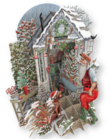 Christmas Shed 3D Christmas Card XTW027