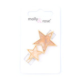 Star Hair Clip With Pearlescent Marble Effect