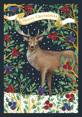 Merry Christmas Stag & Berries WPX18A