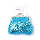 Sequin Coin Purse With Clasp