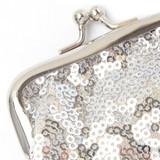 Sequin Coin Purse With Clasp