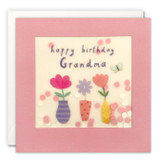 Grandma Flowers Paper Shakies Card PP3593