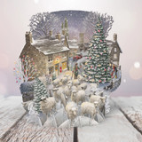 Winter Sheep 3D Christmas Card XTW032