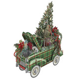 Tartan Car- 3D Christmas Card X3D033