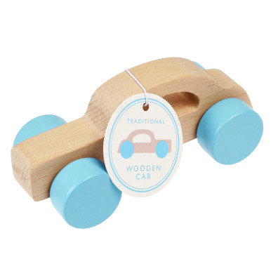 Wise Elk/Cubika Wooden Push&Pull Toy - Walk-A-Long Fish