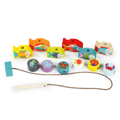 Fishes Wooden Lacing Toy