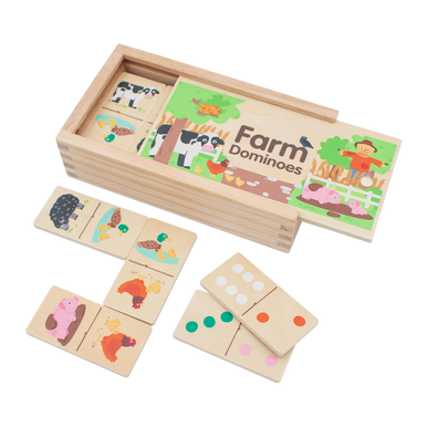 Wooden Farm Dominoes