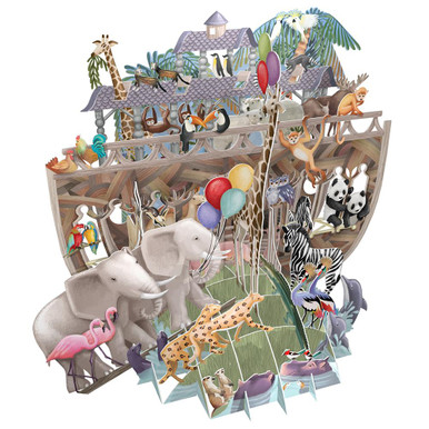 Noah's Ark - Top of the World Pop Up Greetings Card TW029