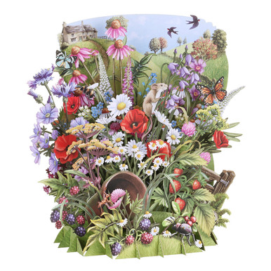 Wild Flowers - Top of the World Pop Up Greetings Card TW060