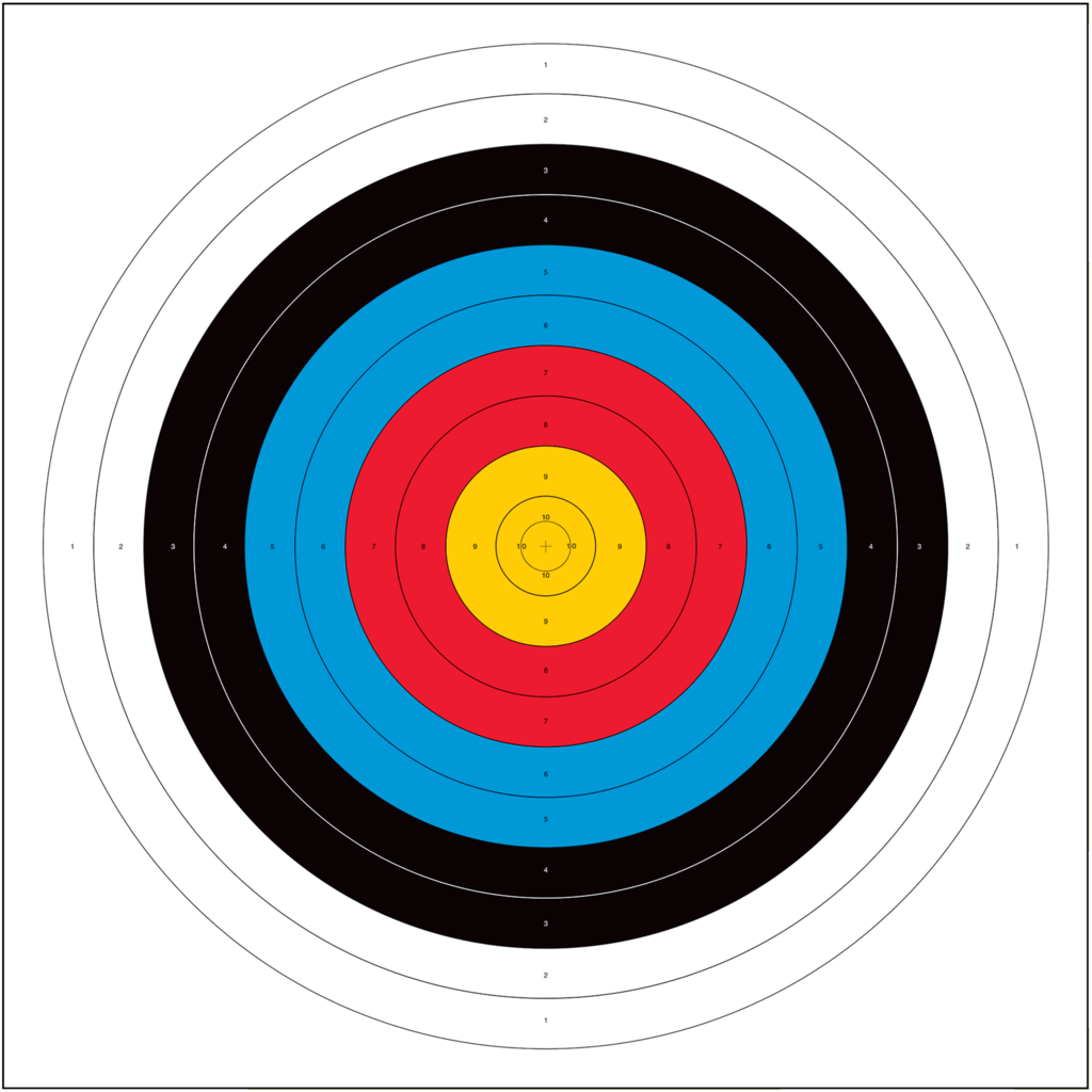 Paper Target Face 1 DOZEN(12) 80CM PAPER TARGET FACES