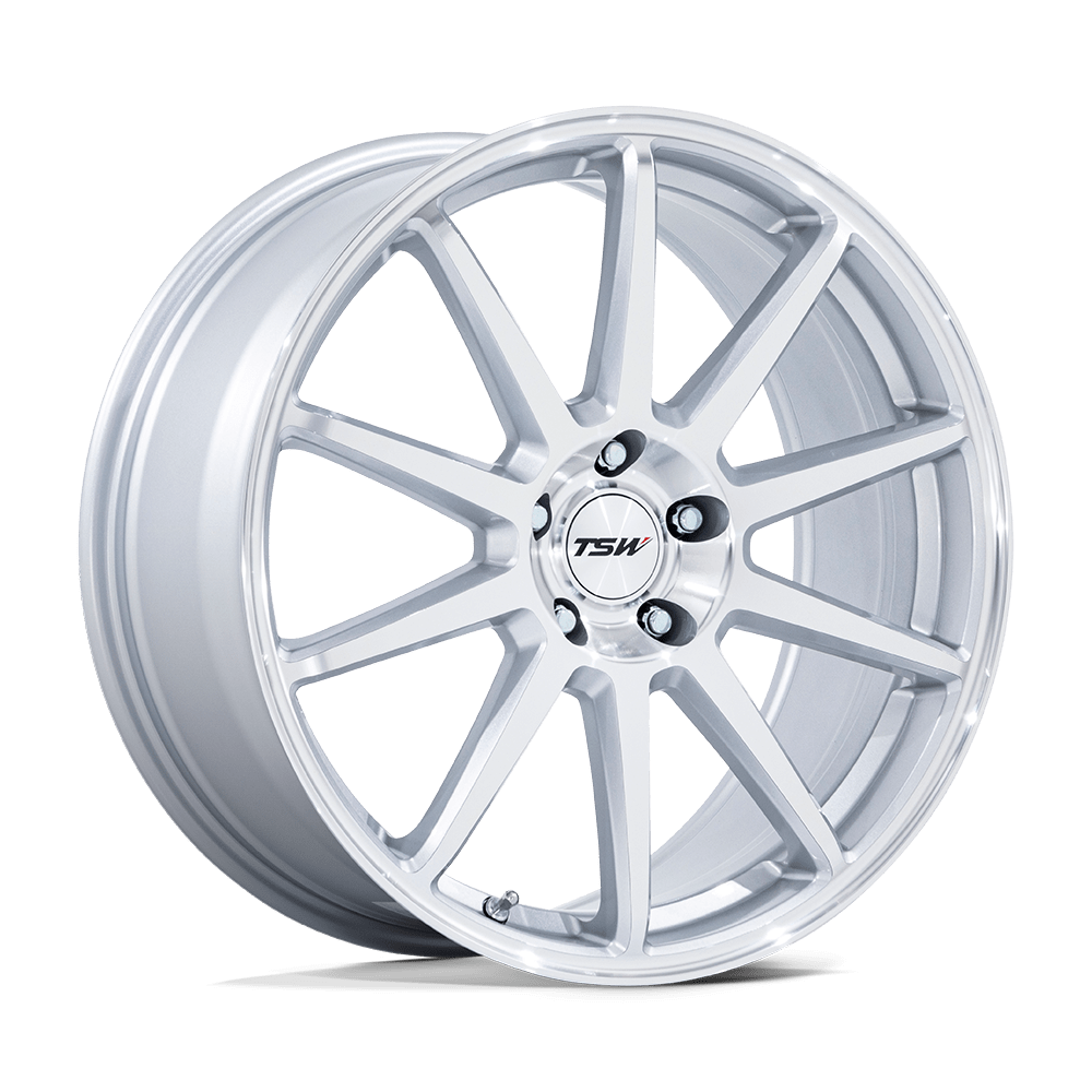 TSW TW004 CANARD 5X120 20x9 +27 GLOSS SILVER | ThreePiece.us