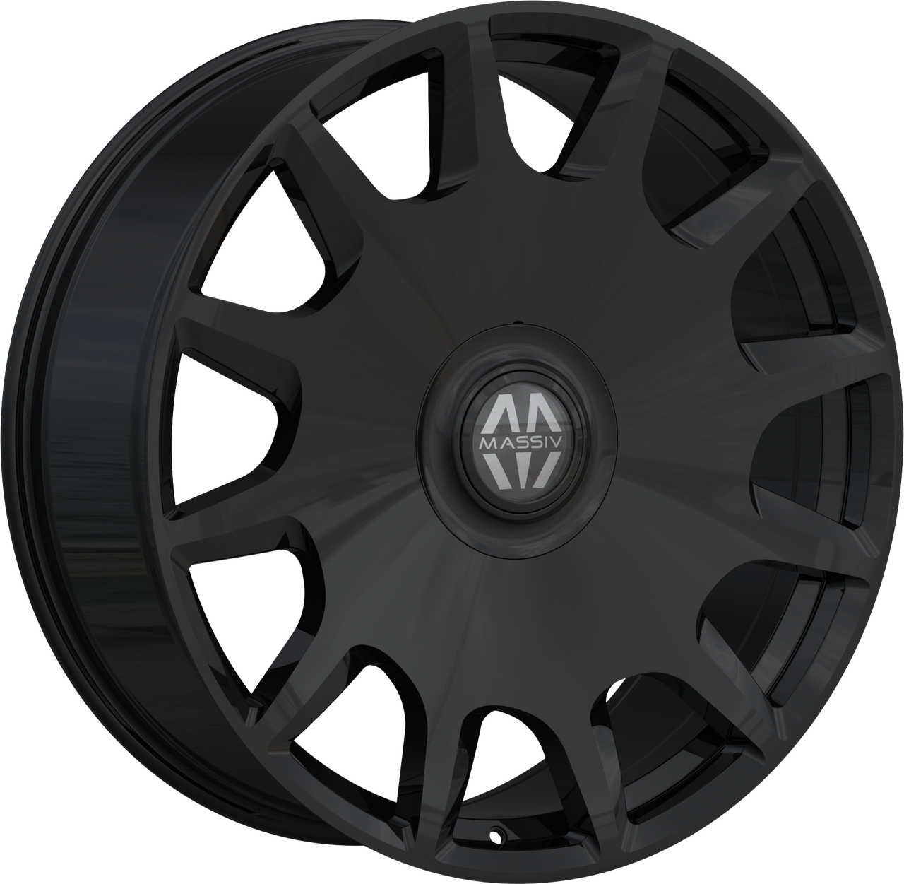 MASSIV 927 5X112/5X114.3 22x9 +40 BLACK | ThreePiece.us