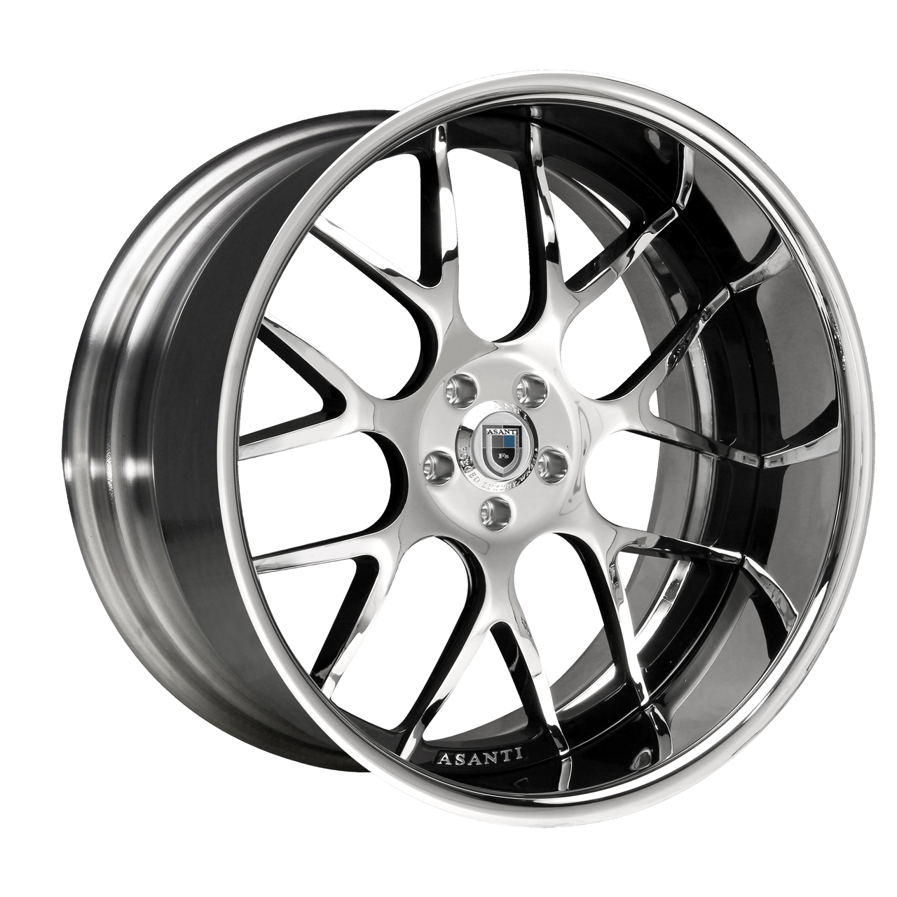 Asanti Forged 174 5x112 22x10 +30 GLOSS BLACK - Threepieceus