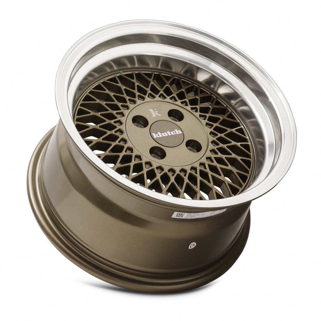 Klutch SL1 4x100 15x8.5 +17 Bronze Machined Lip - Threepieceus