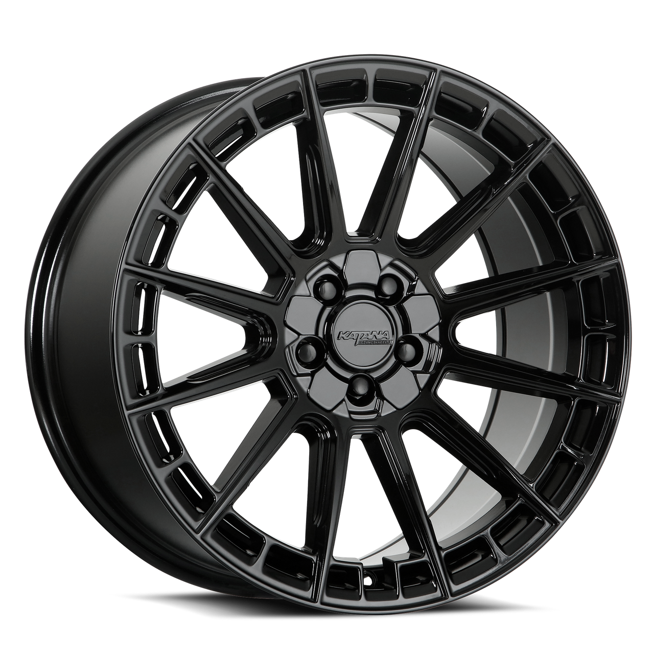KATANA RACING KR11 5x100 17x7.5 +40 Gloss Black - Threepieceus