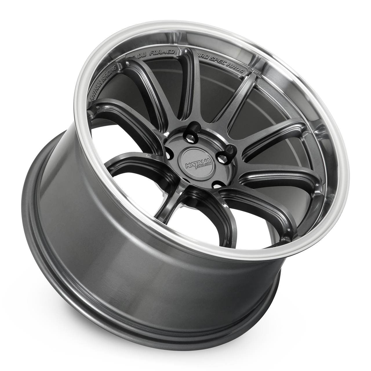 KATANA RACING HR06 5x112 18x8.5 +35 Gloss Gunmetal M Lip