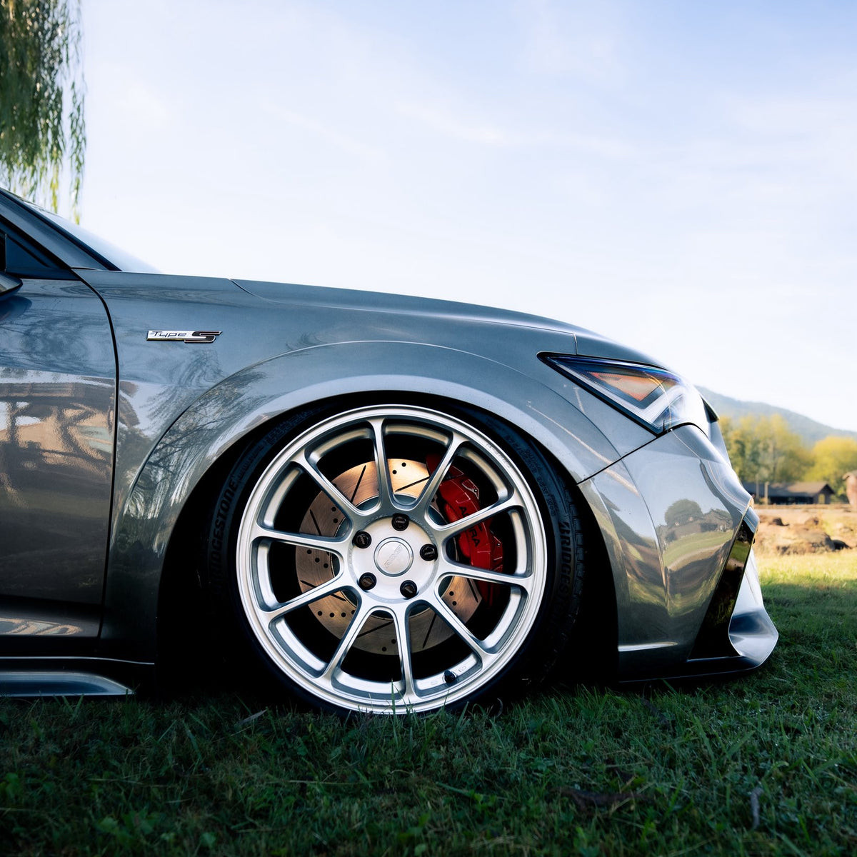 MGのセット Volk Racing ZE40 M-SPEC 5x120 19x10+40 Diamond Silver - Threepieceus