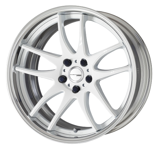 Work Cr 2P 5x114.3 18x8.5 +38 Gloss White - Threepieceus