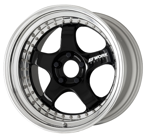Work Meister S1 3P 4x114.3 18x13+18 R Disk Black - Threepieceus 