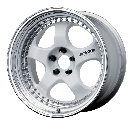 WORK s1 18インチ　pcd114.3 Work Meister S1 3P 4x114.3 18x9.5-14 R Disk White - Threepieceus