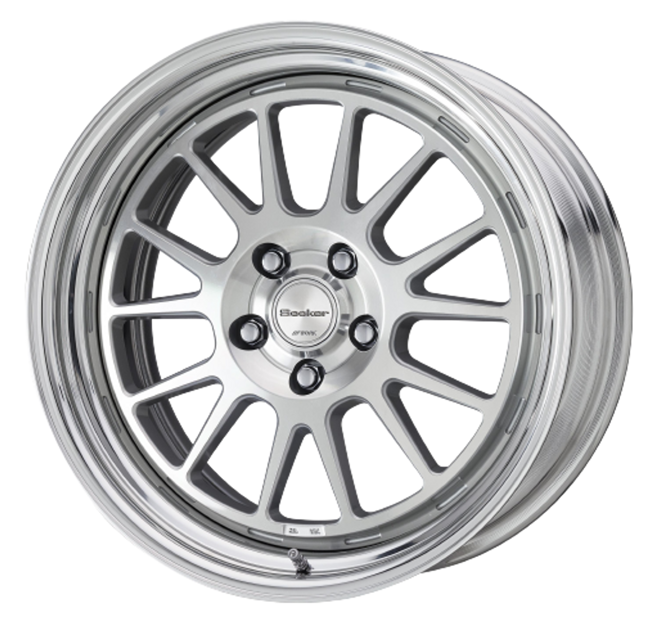 完成品 A 18x10+12 5x114.3 Fx Seeker Work Disk Polish Silver Matte タイヤ・ホイール