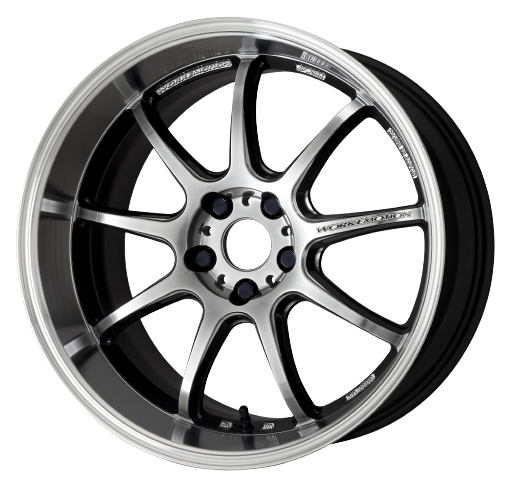 Work Emotion D9r 5x100 18x9.5 +23 Gt Silver Rim Cut