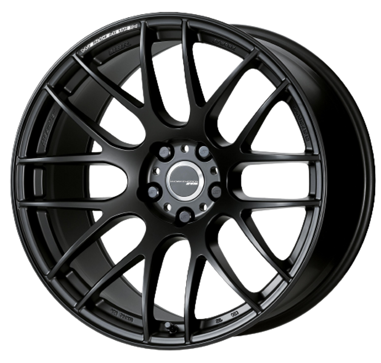 ★87MM★ Mmlg SMMR ACTIVITY MELGE HFT EVERY BLACK Work Emotion m8r 5x108 18x8.5 +38 Matte Black - Threepieceus