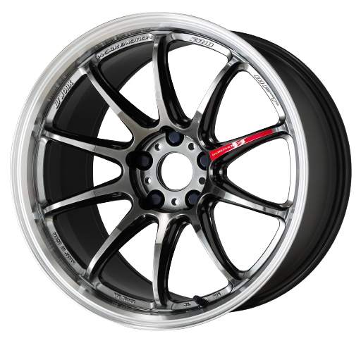 Work Emotion ZR10 5x108 18x8.5 47 Glim Black Diamond Rim cut