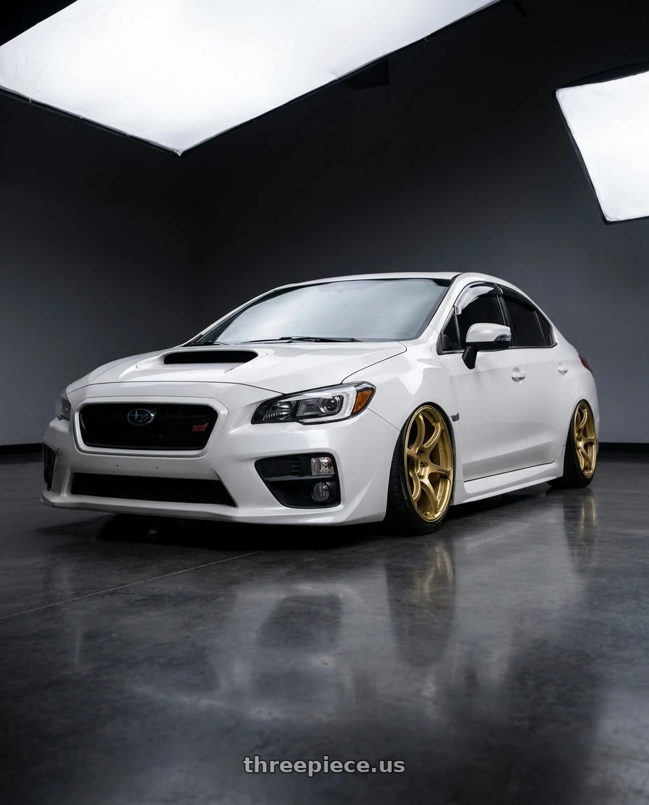 Advan RGIII 5x114.3 18x10+35 Gold Wheels | ThreePiece.us