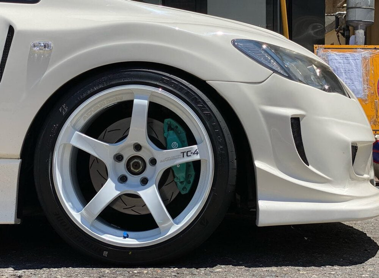 Advan TC-4 4x114.3 16X8.0+35 Racing Gun Metallic & Ring
