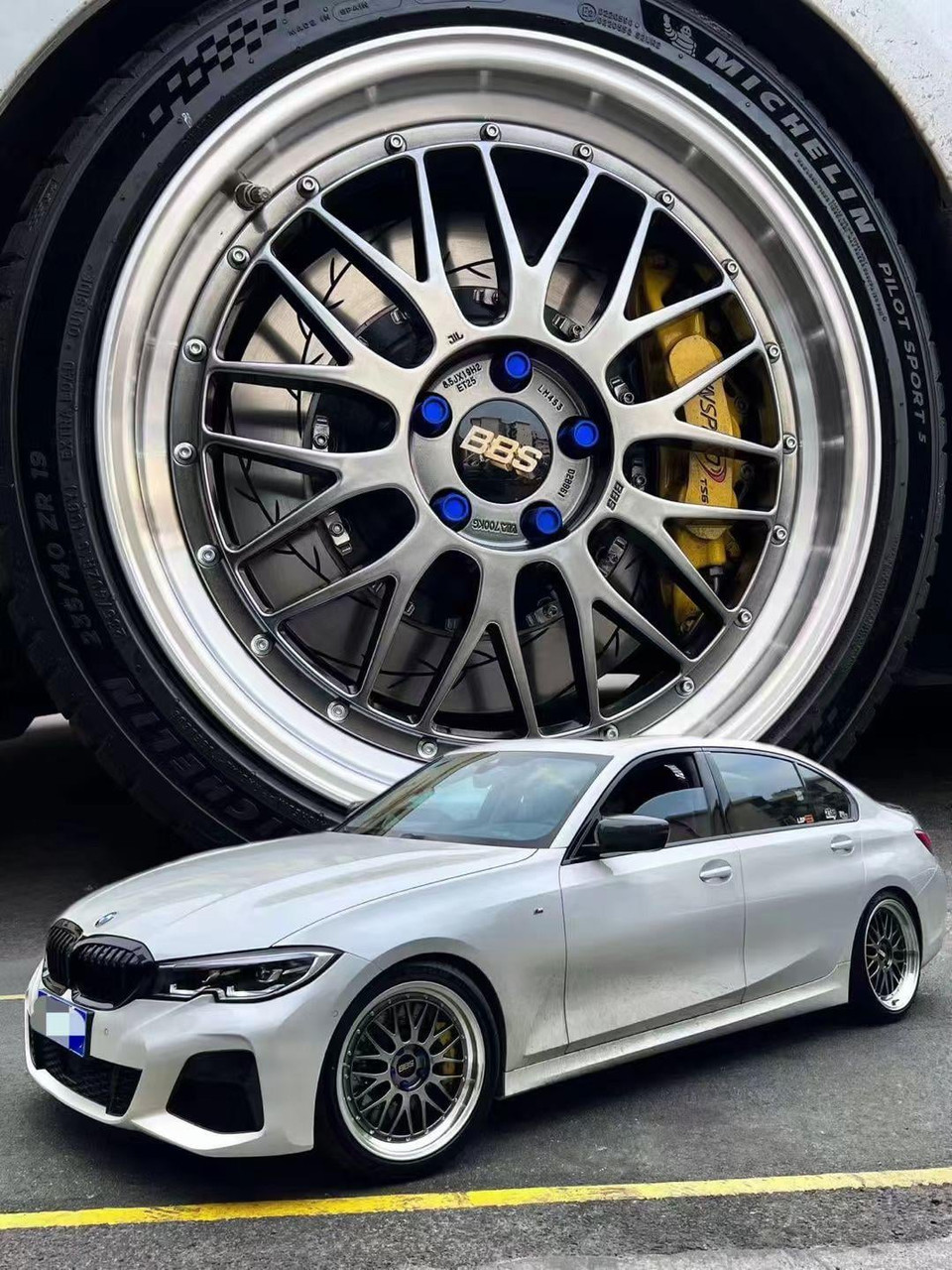 BBS LM 5x120 20x9.0+15 Diamond Black Wheels | ThreePiece.us