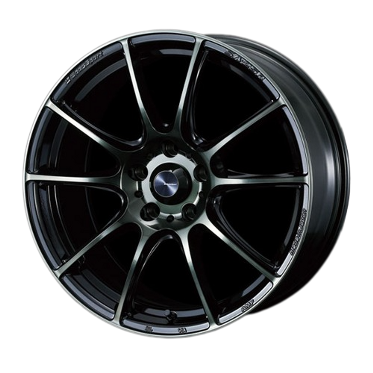 WedsSport SA-25R 5x114.3 18x9.5+45 Weds Black Clear - Threepieceus