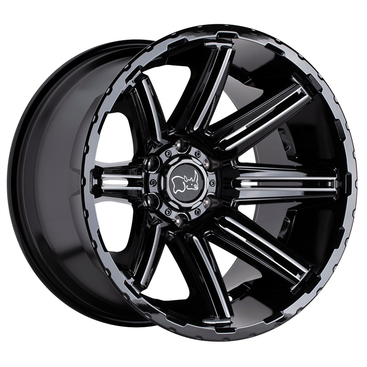 Black Rhino RAMPAGE 6X139.7 20X9.5 +18 GLOSS BLACK - Threepieceus