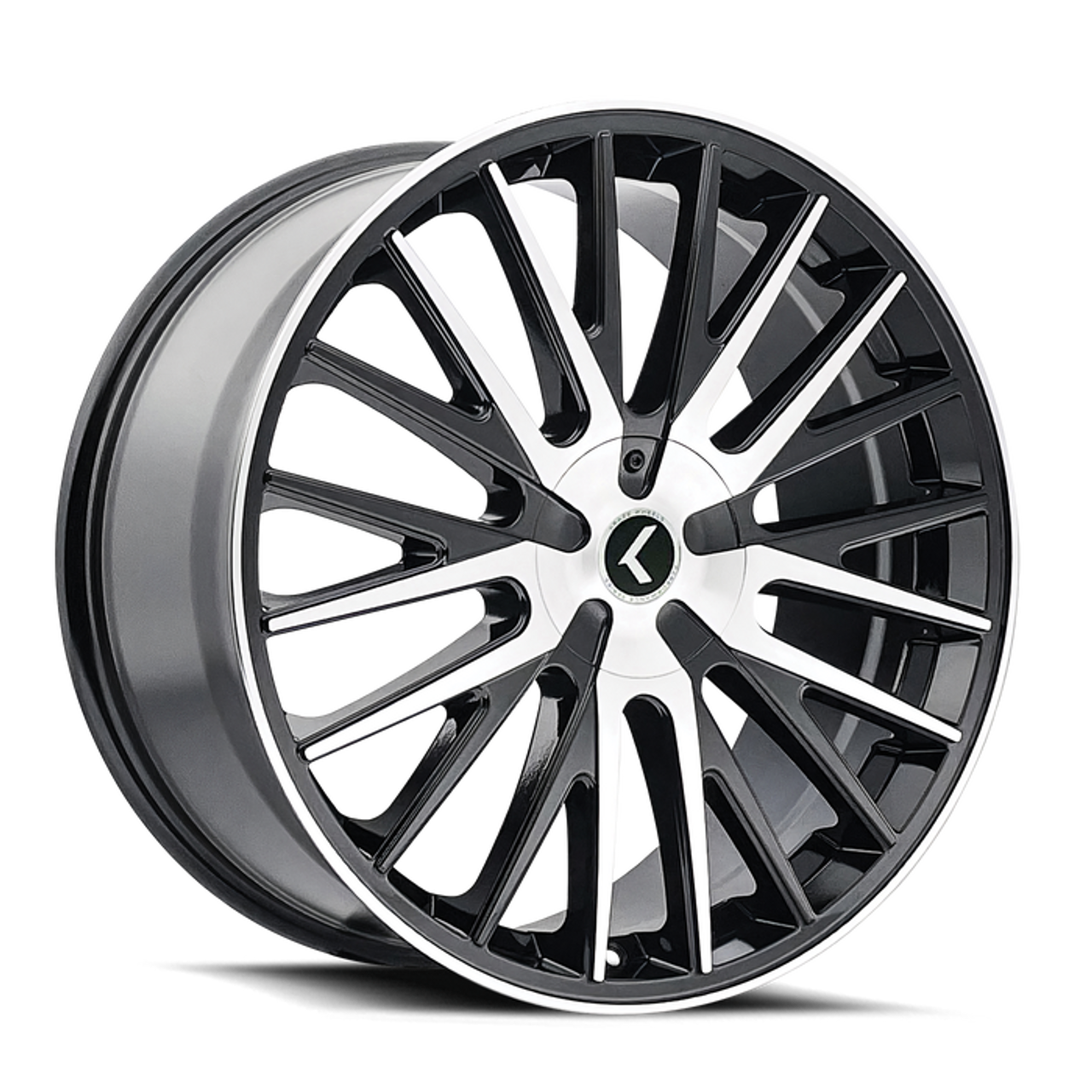 Kraze Double Down 185 5x108/5x114.3 18x8+40 Black Machined - Threepieceus