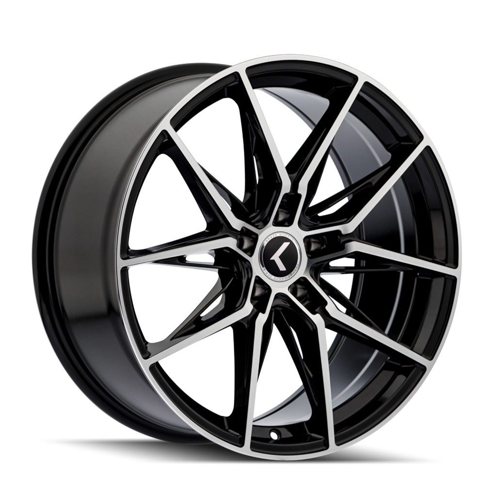 Kraze Evolve 196 5x114.3 20x9+35 Black W/Machined Face - Threepieceus