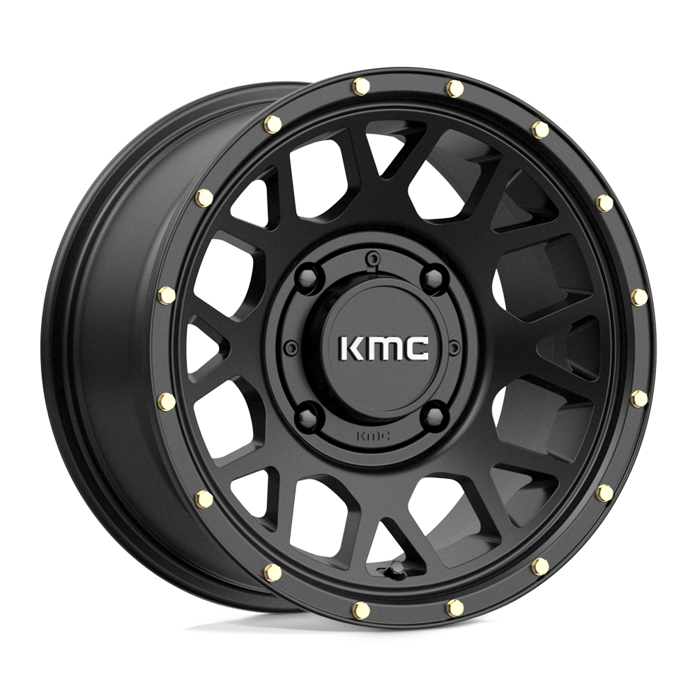 KMC Powersports KS135 GRENADE 4X137 14X7 +10 SATIN BLACK