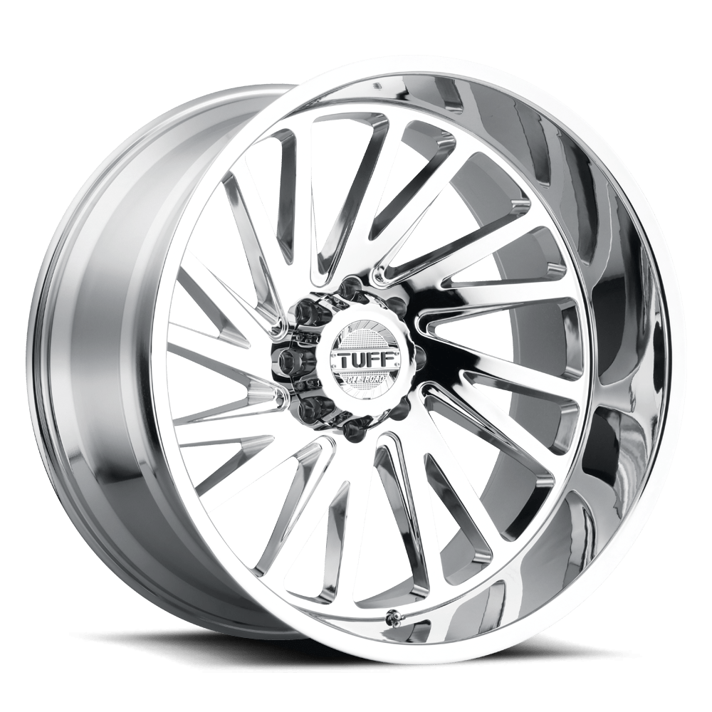 Tuff T2A 6X139.7 24X14 -72 CHROME Wheels | ThreePiece.us