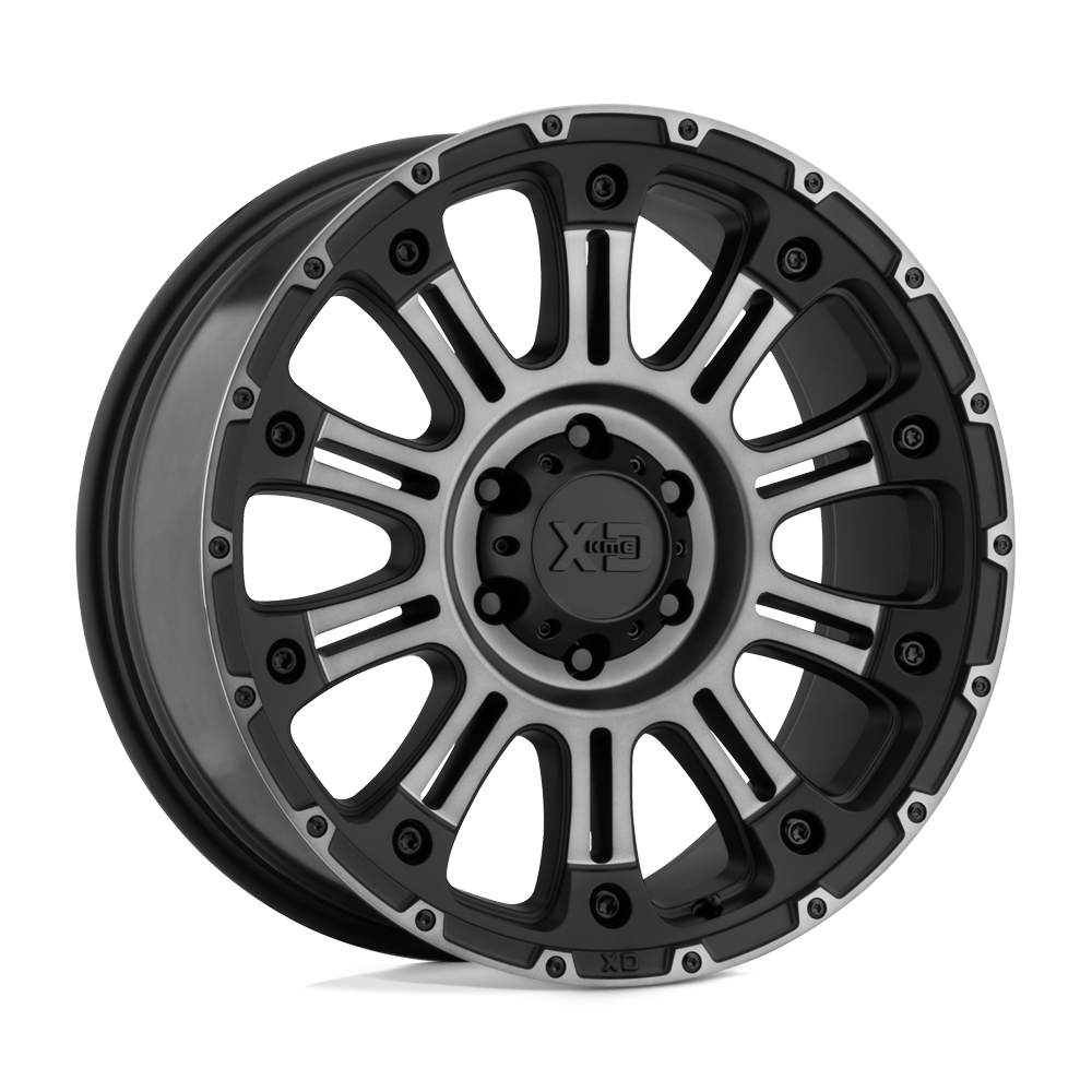 XD XD829 HOSS II 6X139.7 17X9 -12 SATIN BLACK MACHINED GRAY TINT 