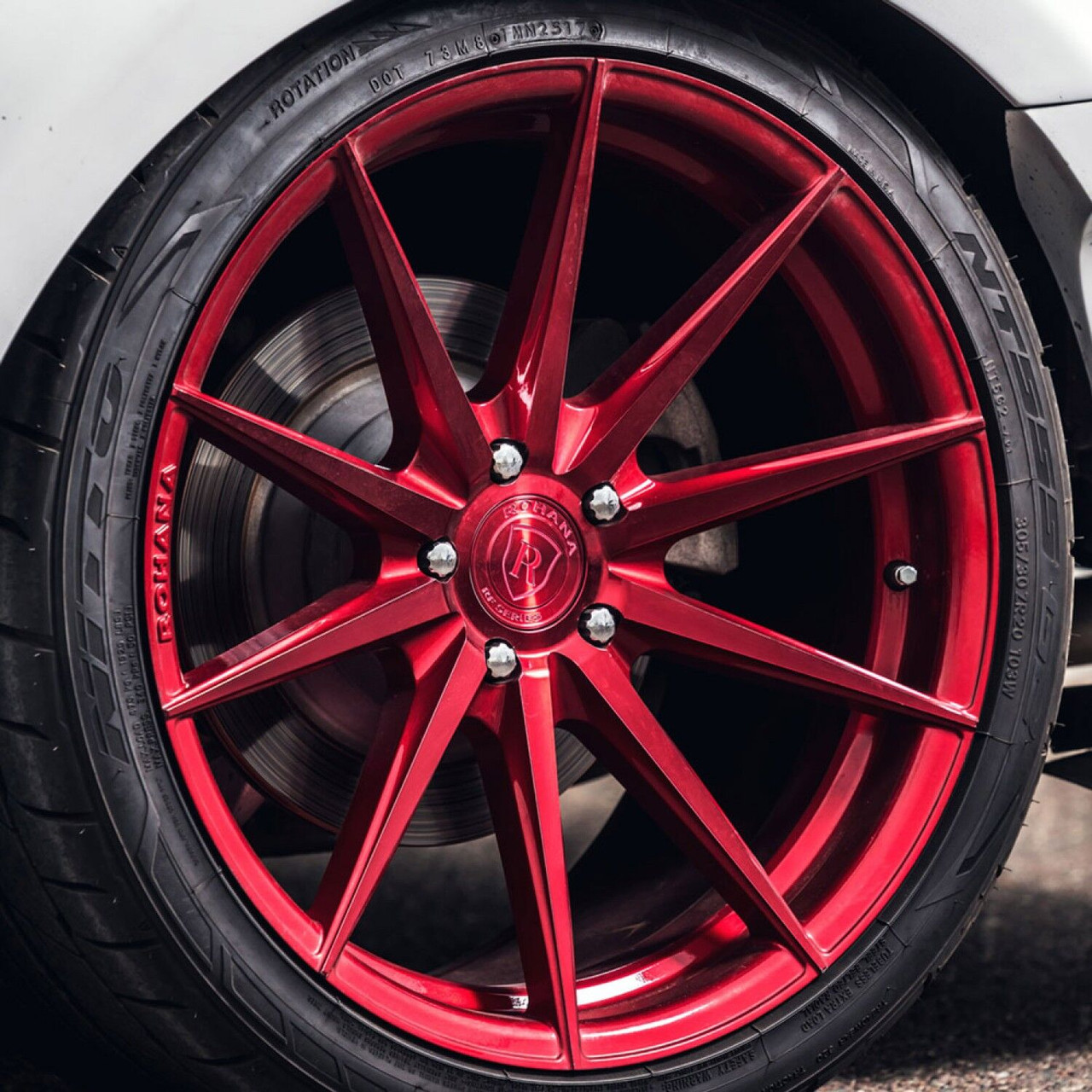 Rohana RFX1 5x114.3 20x11+52 Gloss Red | ThreePiece.us