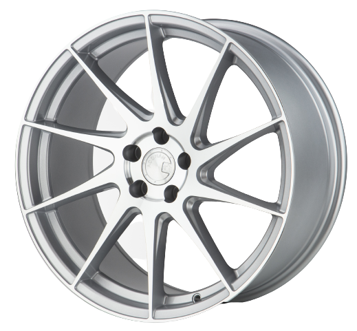 Aodhan AH09 5x112 18x8.5 +35 Gloss Silver Machined Face - Threepieceus