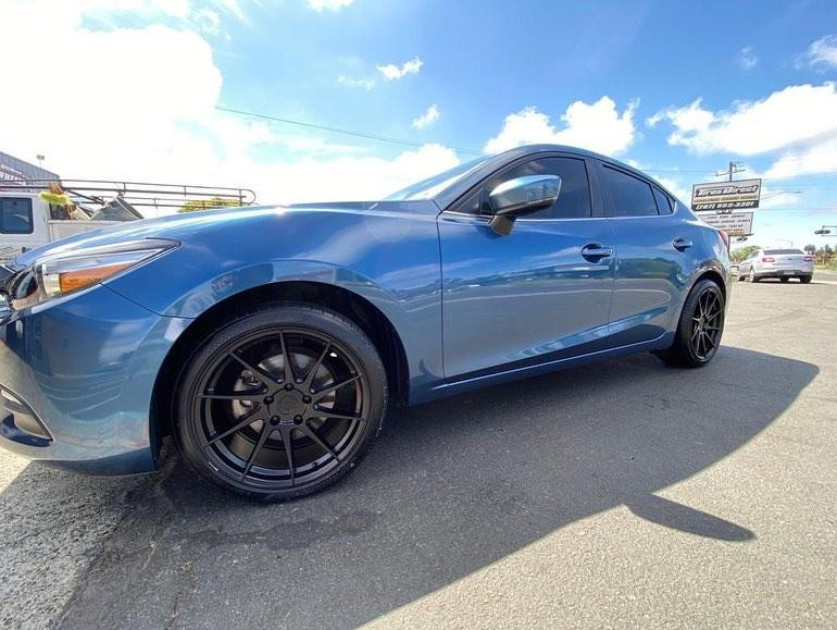 Aodhan AH09 5x100 18x9.5 +35 Matte Black - Threepieceus