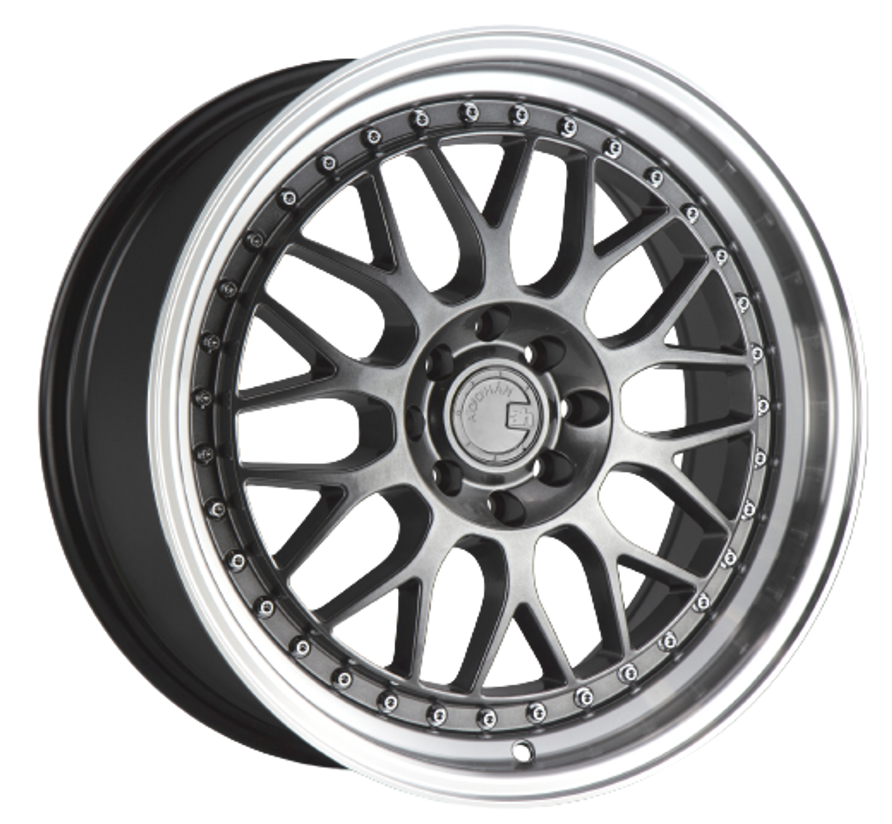 ＊aochan＊ Aodhan AH-X 5x114.3 18x8.5+35 Gloss Silver Machined Face
