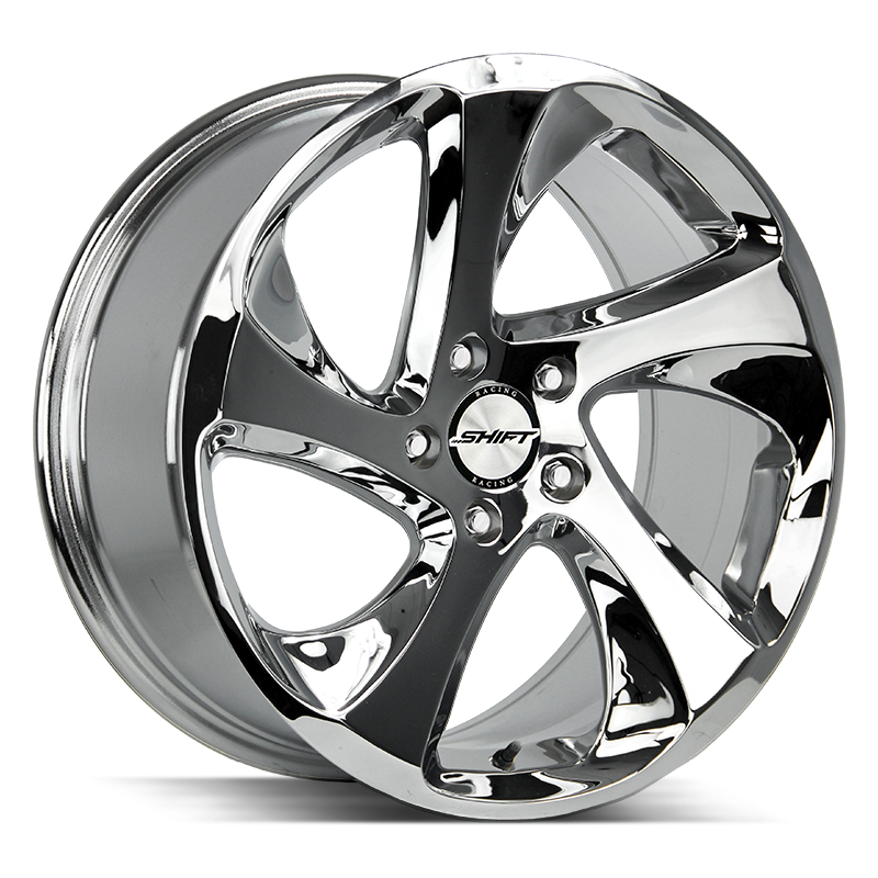 Shift Strut 5x112 18x8.5 +35 Chrome Wheels | ThreePiece.us